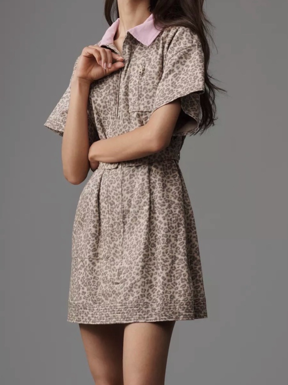 Maeve Utility Fit & Flare Mini Shirt Dress